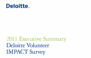 Deloitte Volunteer IMPACT Survey