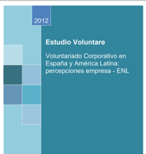 Portada del Estudio Voluntariado Corporativo en España y América Latina