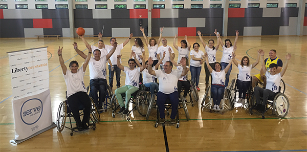 Serve with Liberty Bilbao Asociación Futubide Baloncesto en silla de ruedas