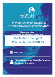 fundacion telefonica 6 webinar voluntariado online y digitalizacion voluntariado corporativo