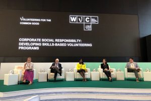 Voluntare en en la World Volunteer Conference de IAVE en Abu Dhabi. Octubre 2022
